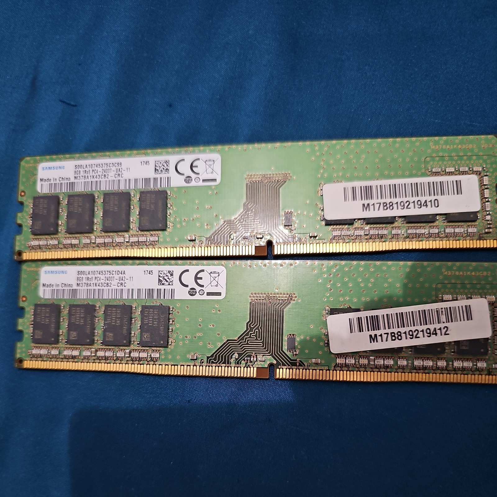 Samsung 16GB Kit 2x8GB DDR4 2400MHz PC4-2400T UDIMM Desktop RAM Tested