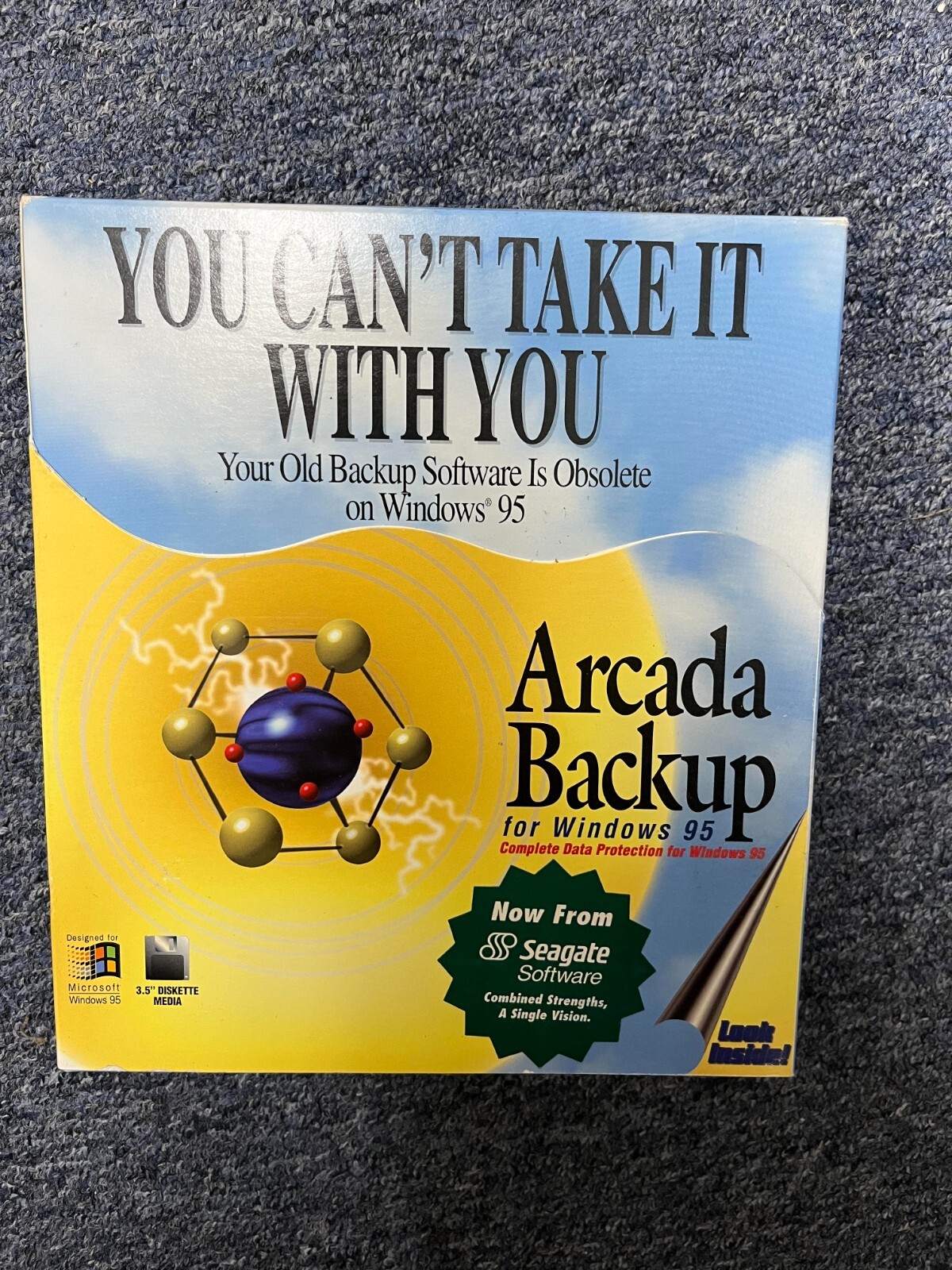 VINTAGE - ARCADA BACKUP FOR WINDOWS 95 - NEW IN BOX
