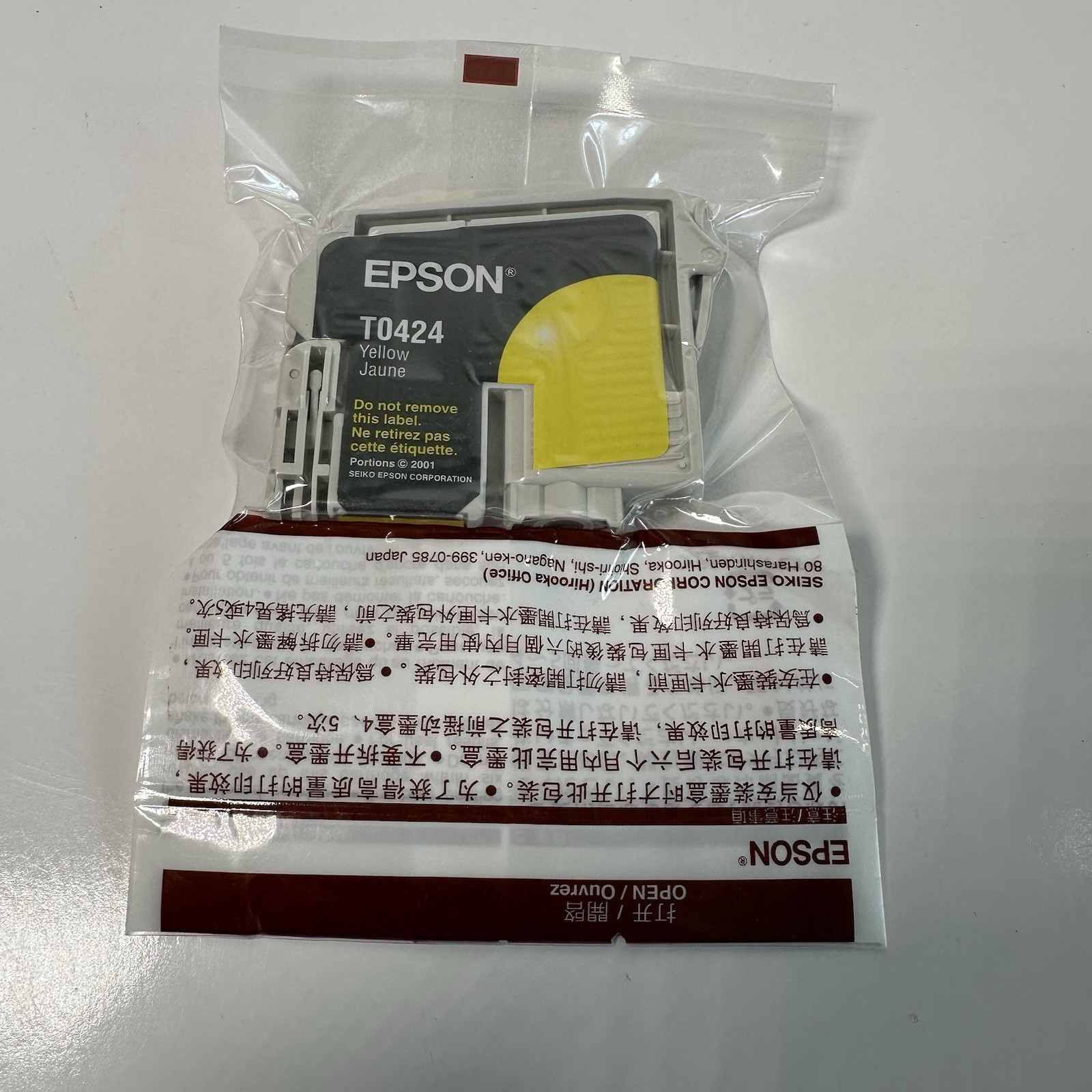 Original Epson Ink Cartridge T0424 Yellow for Stylus 82 5100 5200 5300 5400
