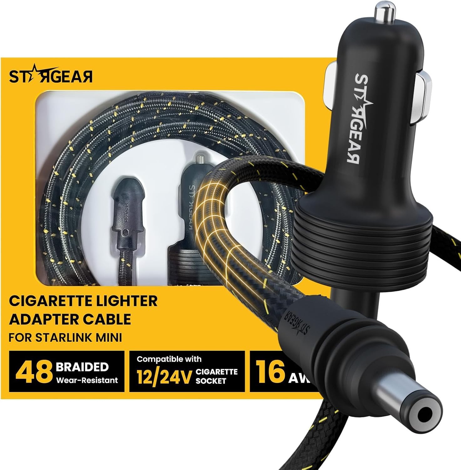 Efficient Starlink Mini Cigarette Lighter Adapter
