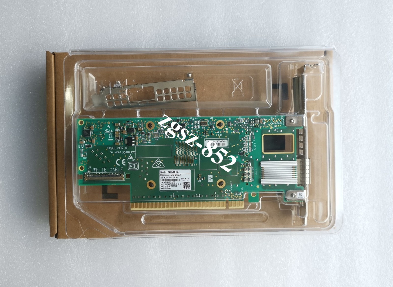 CX653105A MELLANOX ConnectX-6 VPI Adapter Card HDR/200GbE MCX653105A-HDAT DHL