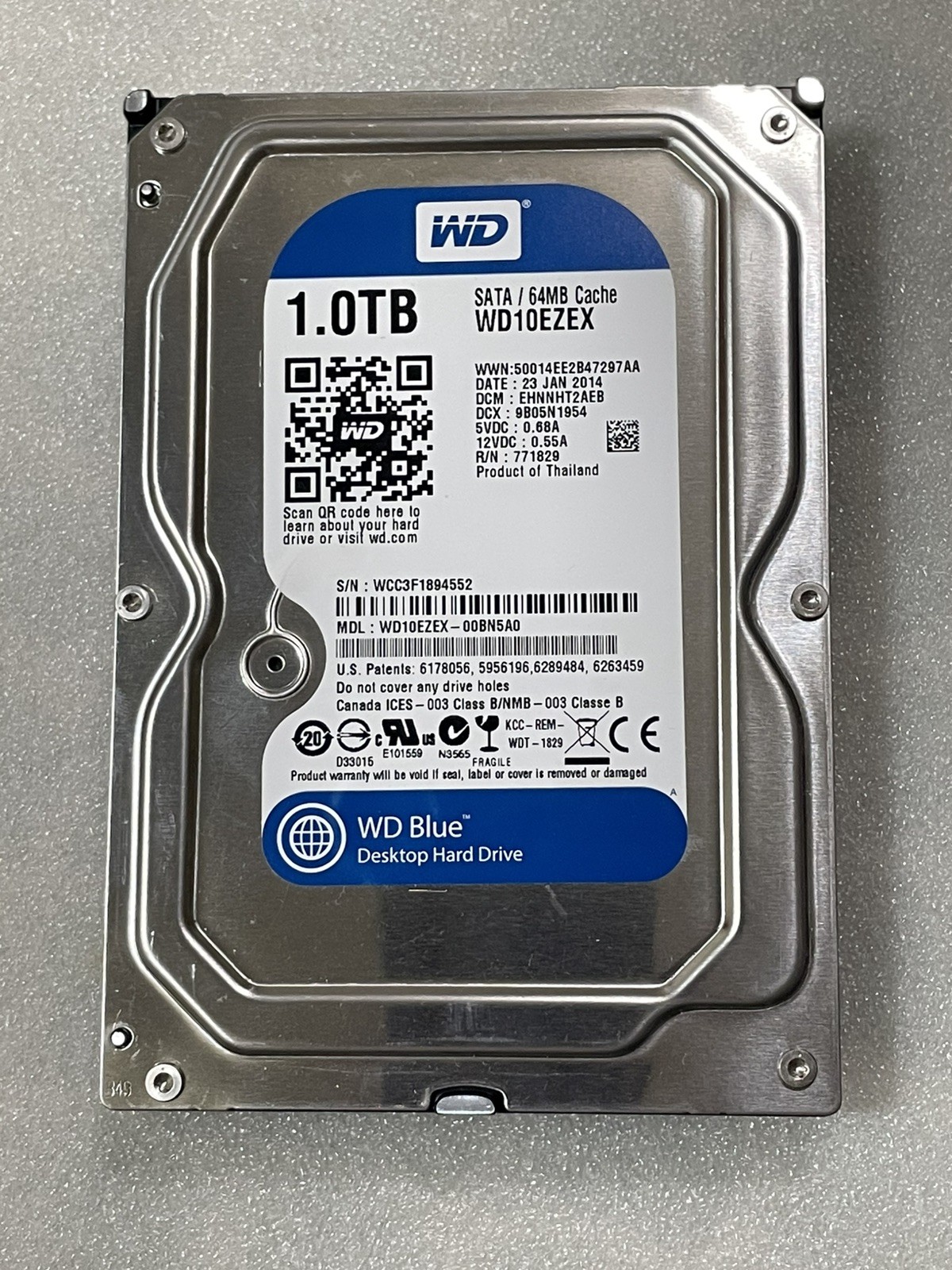ORIGINAL DELL INSPIRON ONE 2020 HARD DRIVE 1TB WESTERN DIGITAL WITH WINDOWS 10