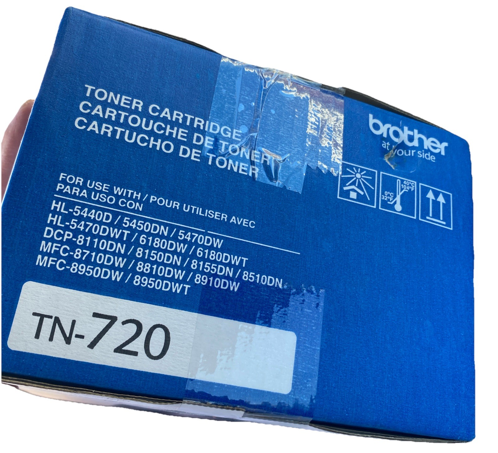 GENUINE Brother TN-720 Toner Cartridge Black Printer Ink *OPEN BOX