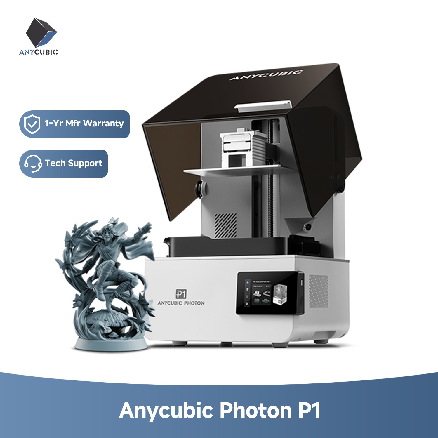 ANYCUBIC Photon P1 LCD Resin 3D Printer 6.5L 14K Long-Run Stability