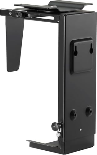  Under Desk CPU Mount,Universal PC Wall Mount,3.94 Under table and wall mounted
