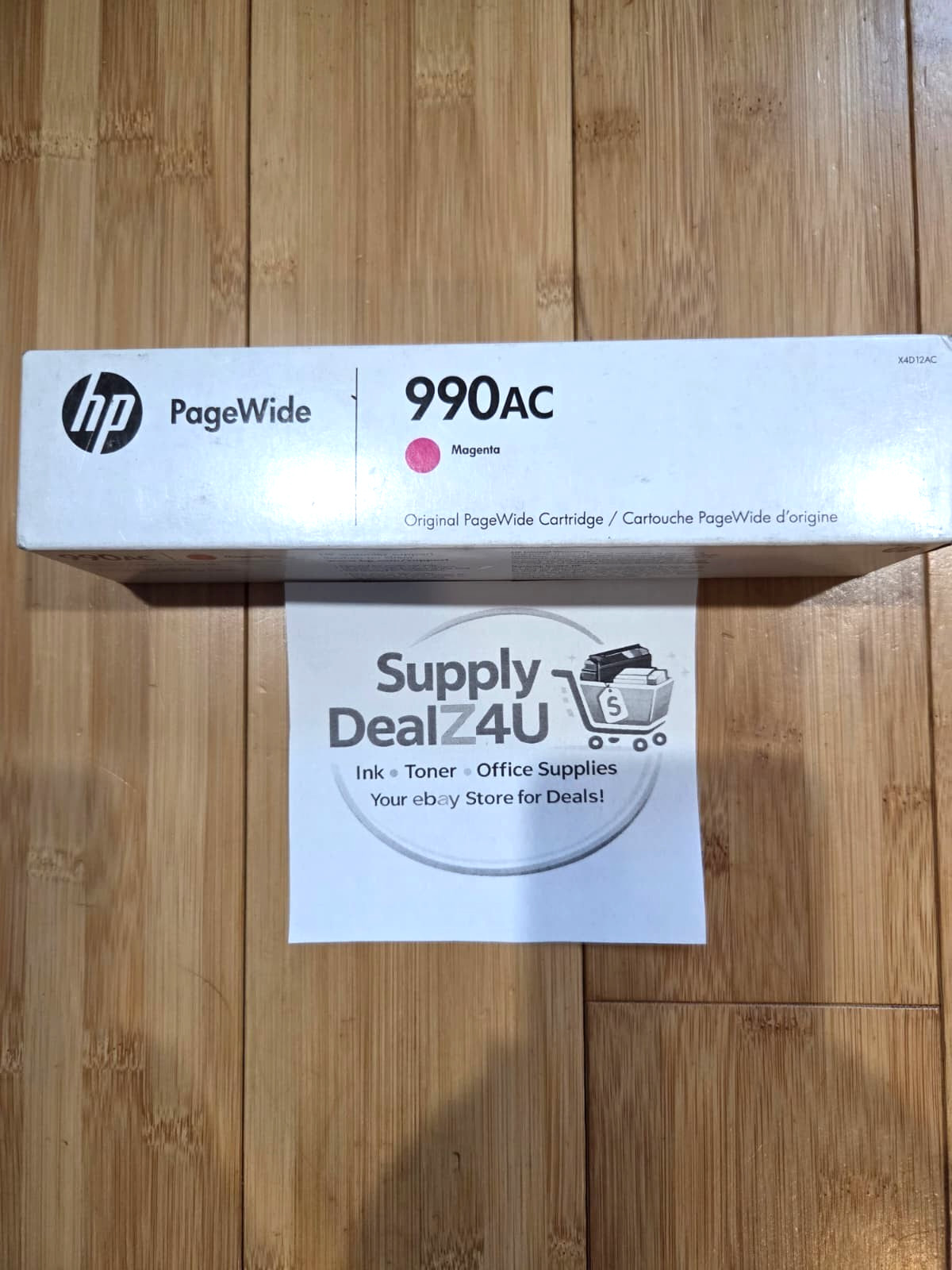 HP 990 AC Magenta Ink Cartridge X4D12AC Genuine OEM Sealed PageWide OEM NEW