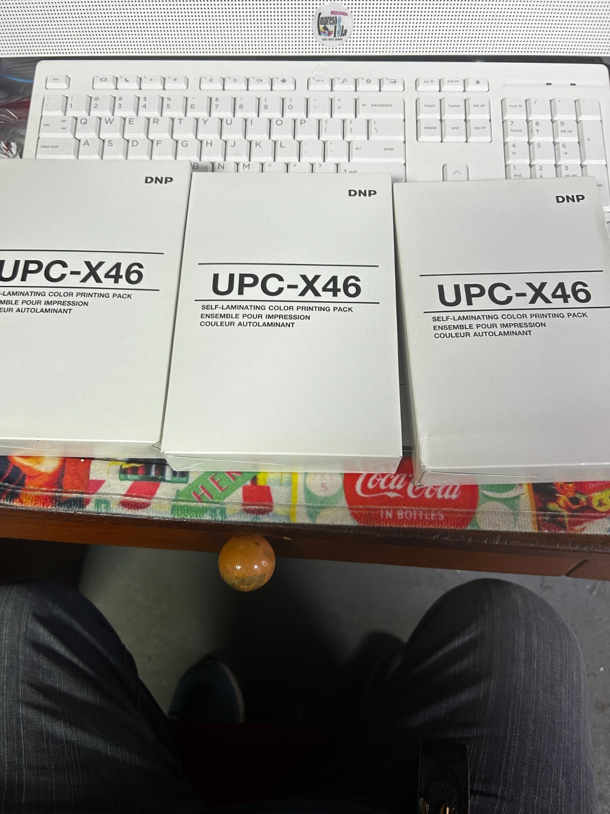 DNP 10UPC-X46 - LOT of 3 - Self-Laminating Color Printing Pack