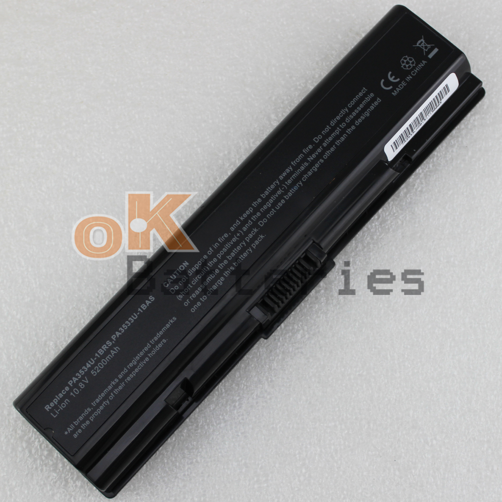 Laptop 6Cell Battery Toshiba For PABAS098 A300 L500 L205 L555 M200 PA3534U-1BAS