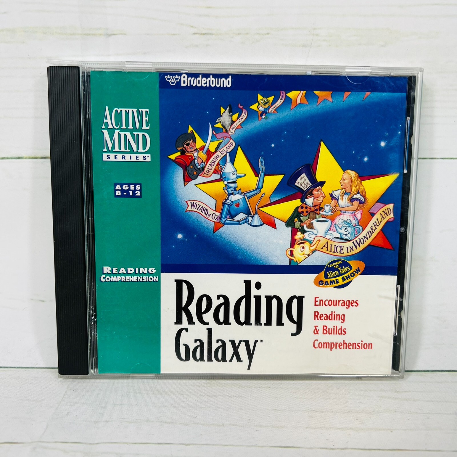 READING GALAXY Reading Comprehension ACTIVE MIND - BRODERBUND / CD-ROM PC & MAC
