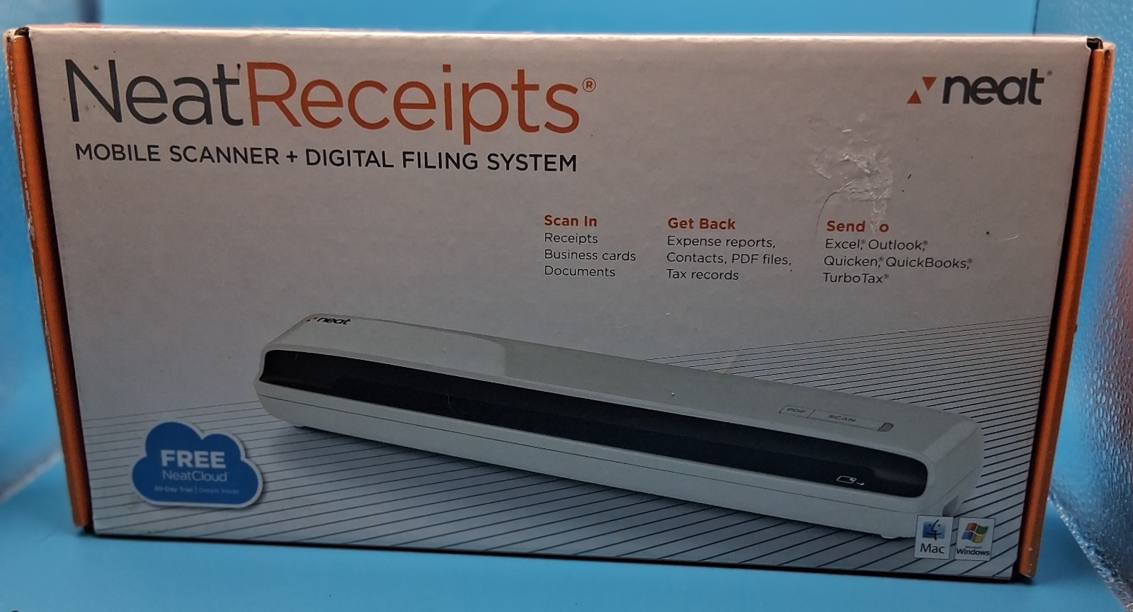 Neat Receipts Mobile Scanner + Digital Filing System NM-1000 NRM-P2
