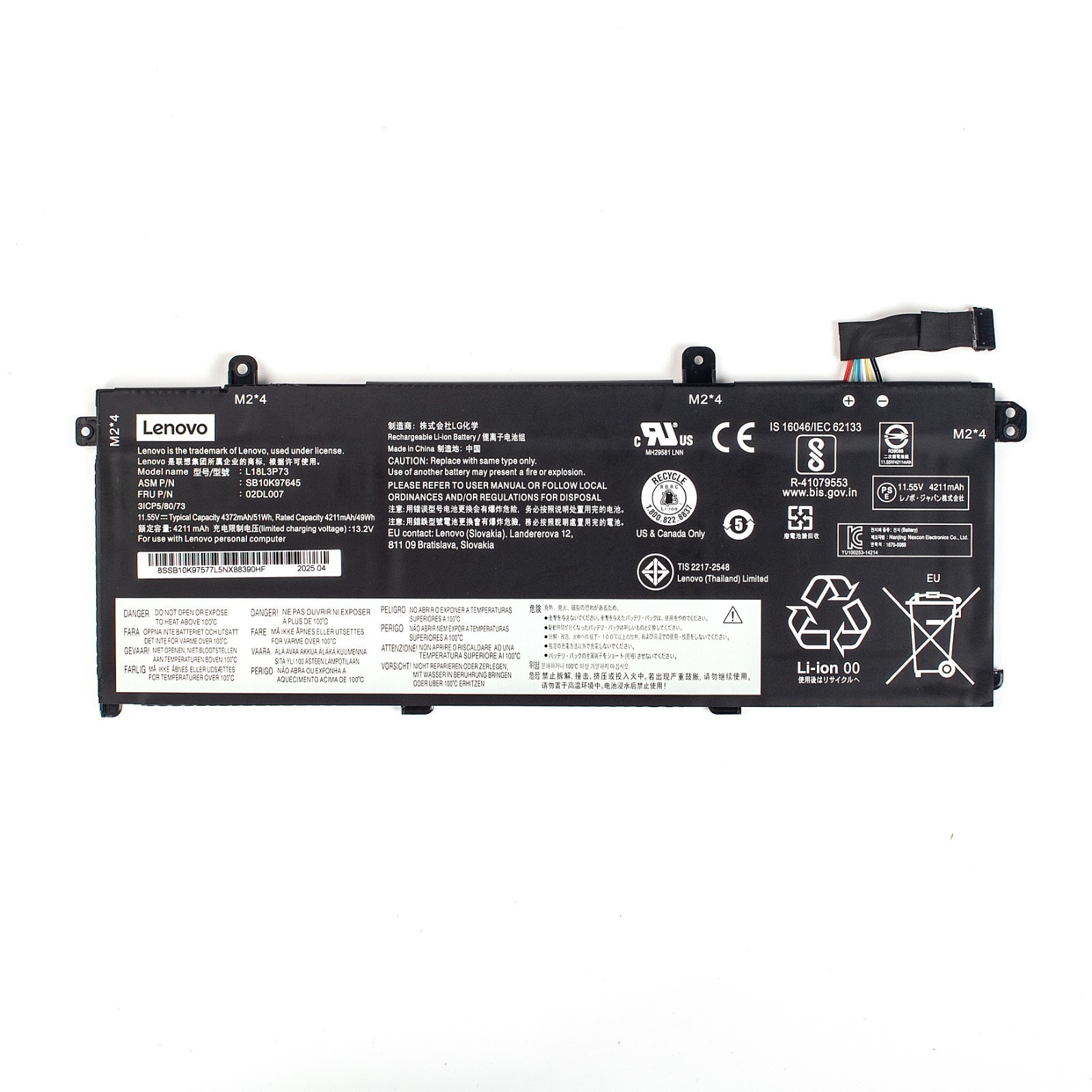 Genuine L18L3P73 Battery For Lenovo ThinkPad T14 Gen1/Gen2 ThinkPad T490/T495