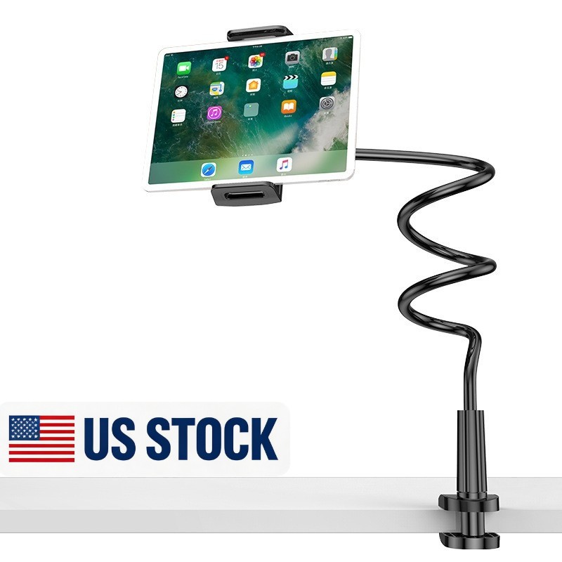 Gooseneck Tablet Holder for Bed Hands-Free Reading on Bed Headboard for Pad