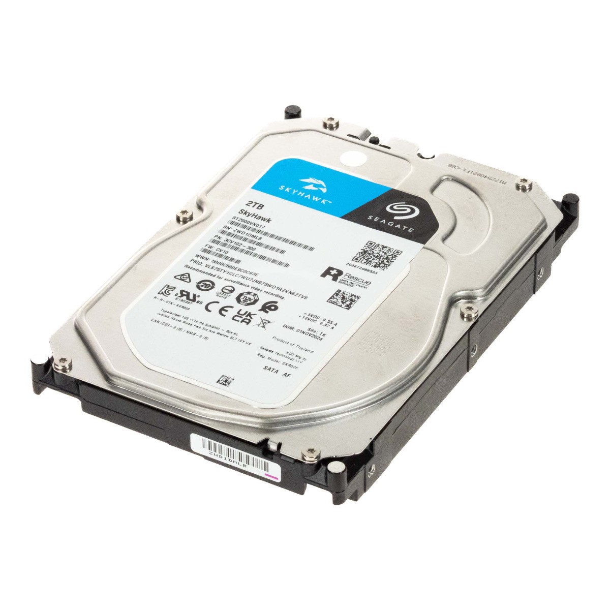 HARD DRIVE SEAGATE SKYHAWK ST2000VX017 2TB 5.4K 256MB SATA III 3.5'' 