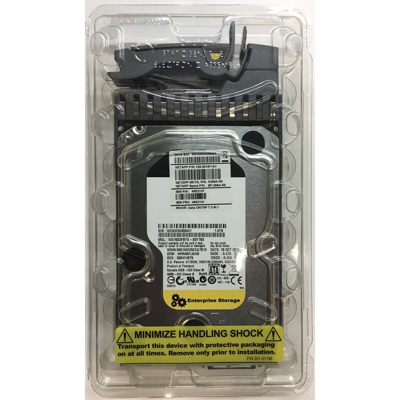X298A-R5 - NetApp 1TB 7200 RPM SATA 3.5" HDD for FAS2020, FAS2040 series