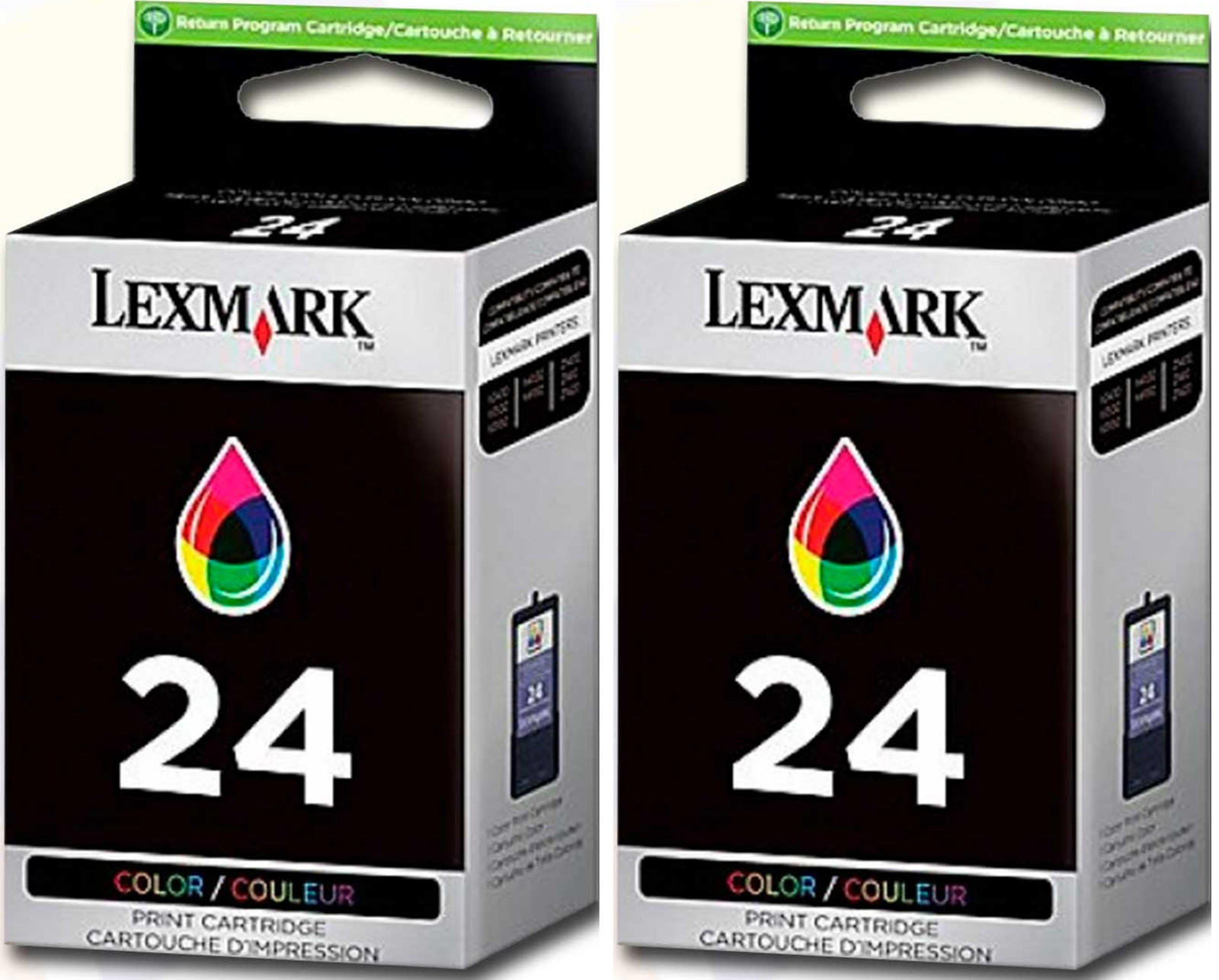 New Genuine Lexmark 24 2PK Box X Series X4530 Z Series Z1410 Z1420