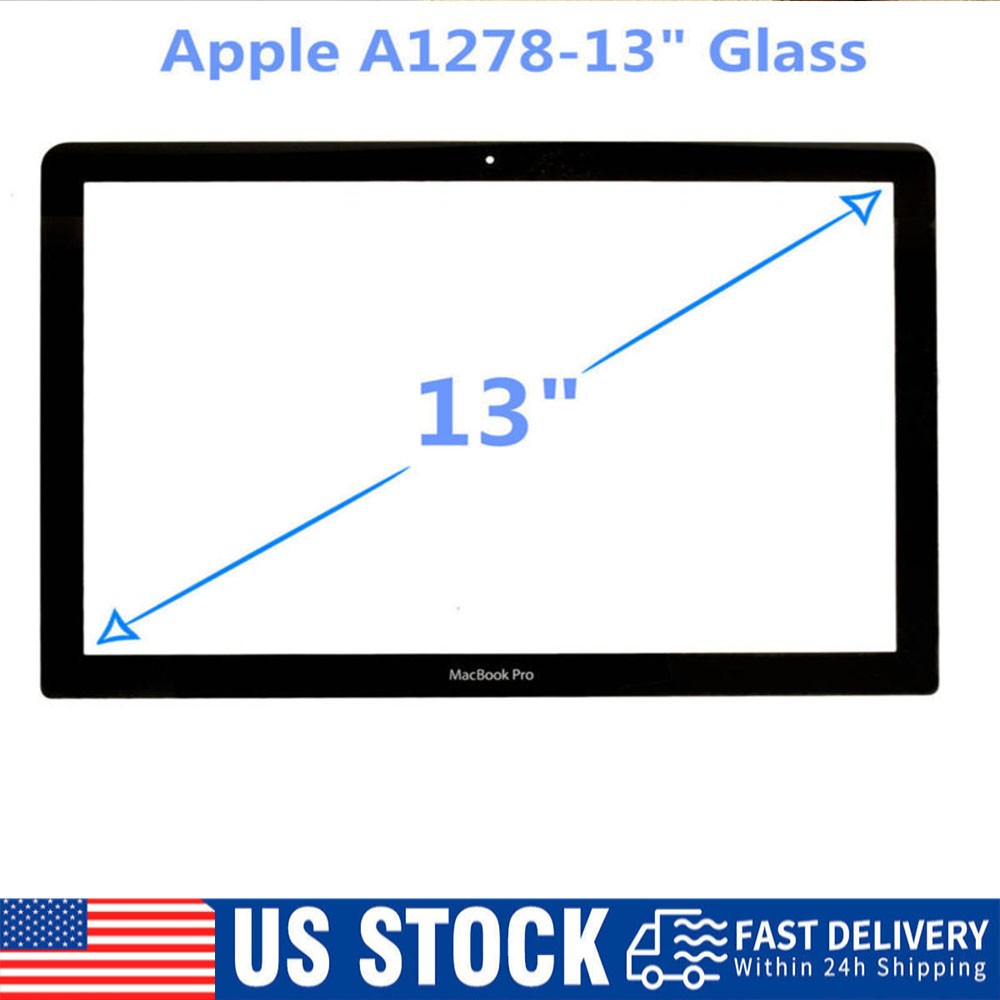 For MacBook Pro 13.3" 13" A1278 Front LCD Glass Screen Replacement Par A1278