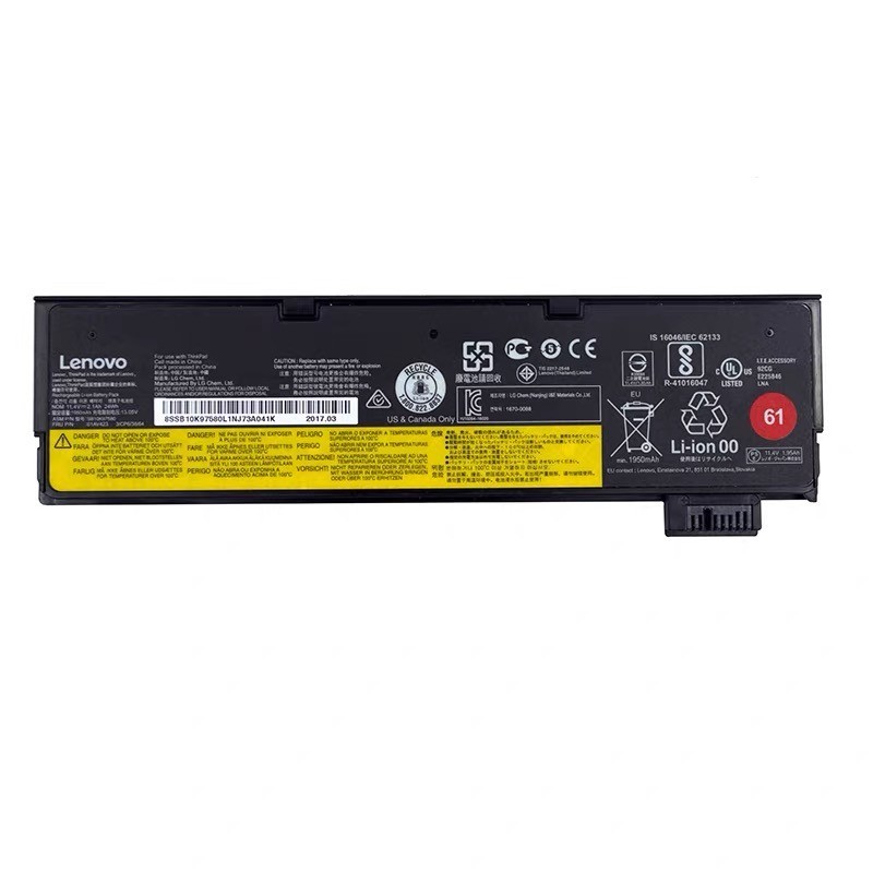 61 OEM Genuine 24WH Battery For Lenovo ThinkPad T470 T480 T570 T580 SB10K97579