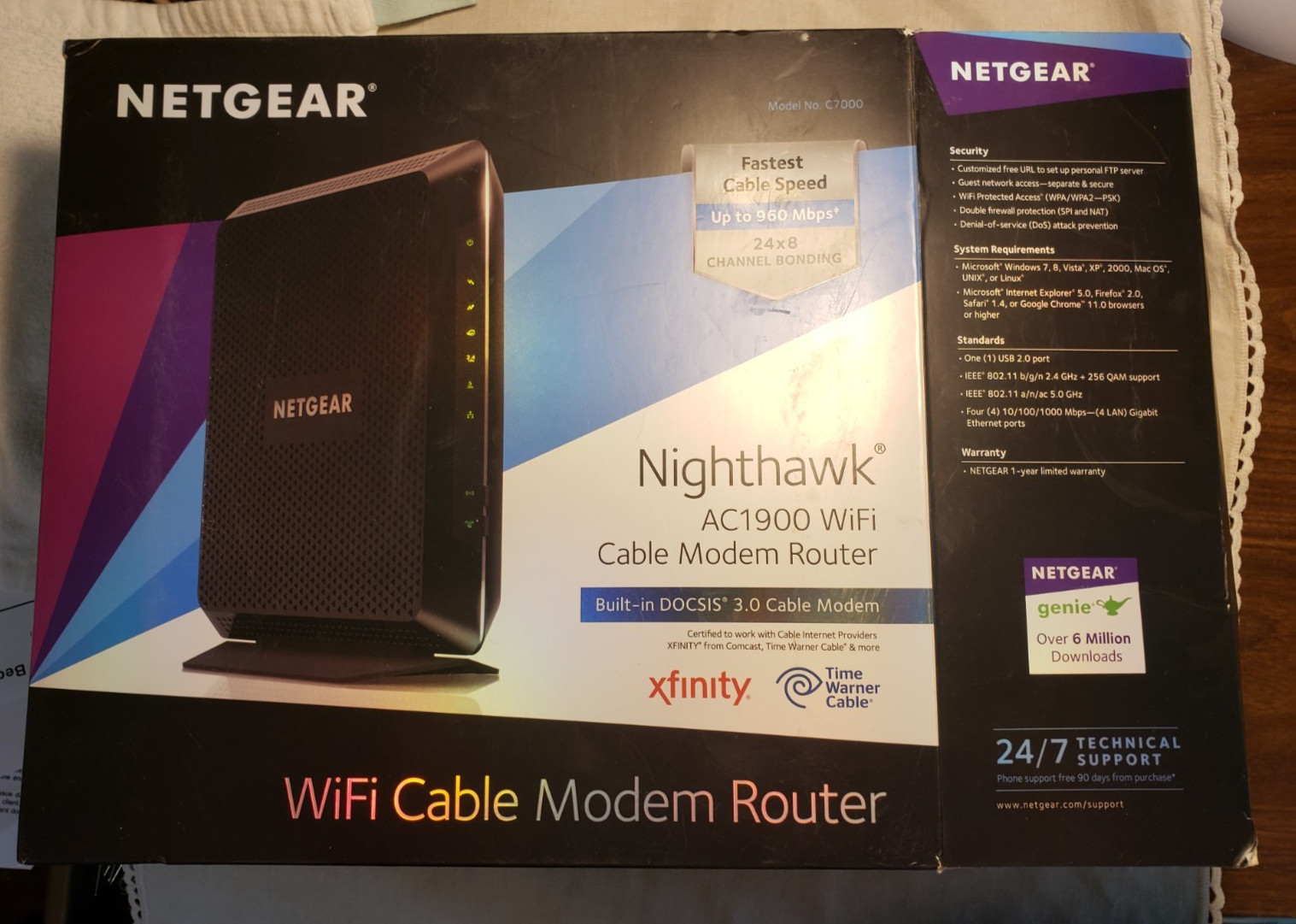 NETGEAR Nighthawk AC1900 WiFi Cable Modem Router C7000 Tested