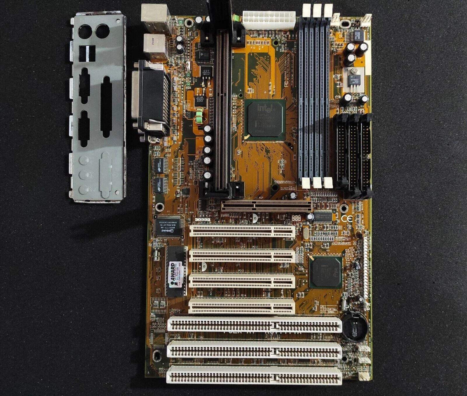 ECS P6LX-A+ Slot 1 ATX Vintage Retro Motherboard AGP ISA PCI Intel 440LX