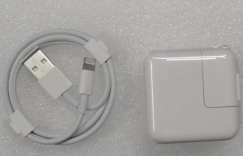 OEM 12W Charger Adapter for APPLE iPhones iPad 10.2" 9.7" A1670 +Lightning cable