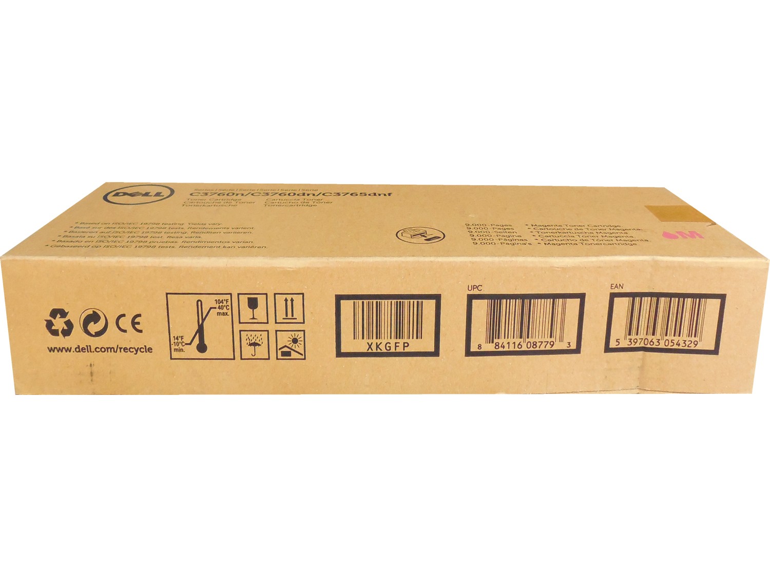 DELL XKGFP (40W00) Magenta Extra High Yield Toner Cartridge 9k Genuine OEM