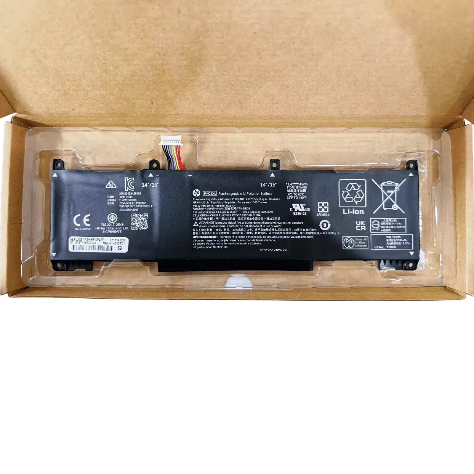 OEM RH03XL Battery For HP ProBook 430 440 445 450 455 G8/G9/G10 Zhan66 ProA14 G4