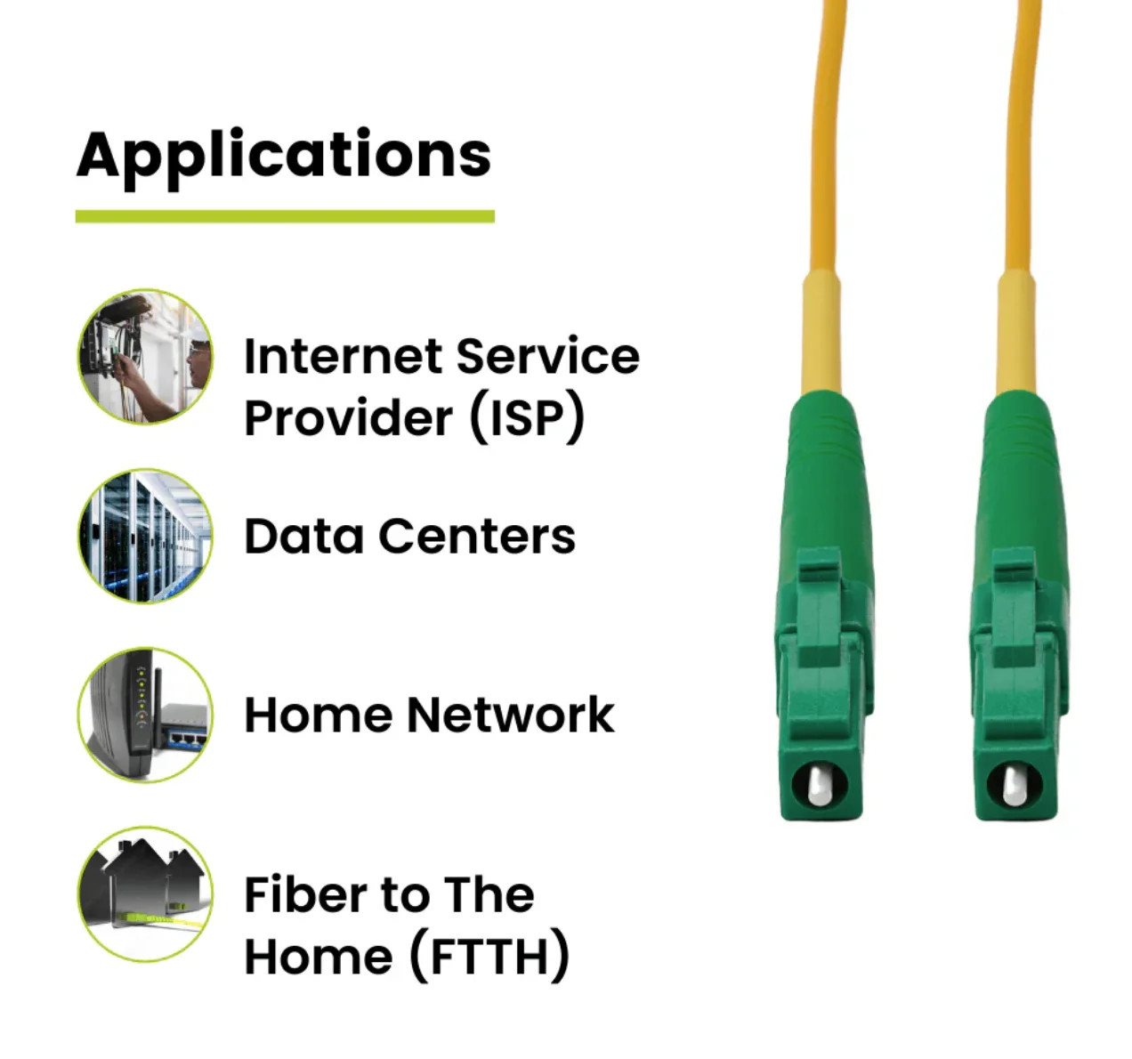 30M Simplex OS2 Single Mode LC APC to LC APC LSZH 2.0mm Fiber Optic Cable