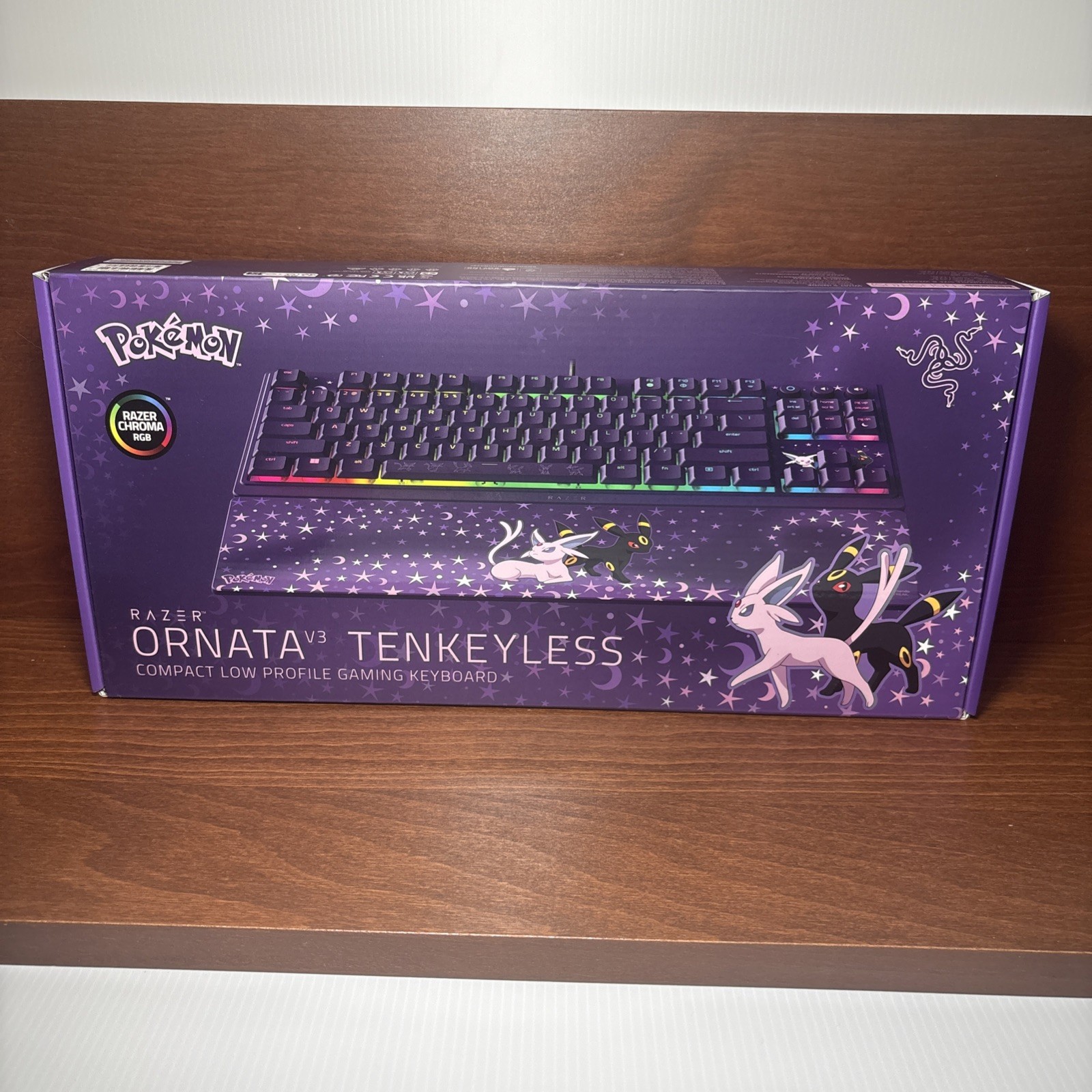 Razer Ornata V3 Tenkeyless RGB Keyboard - Espeon & Umbreon Edition- NEW