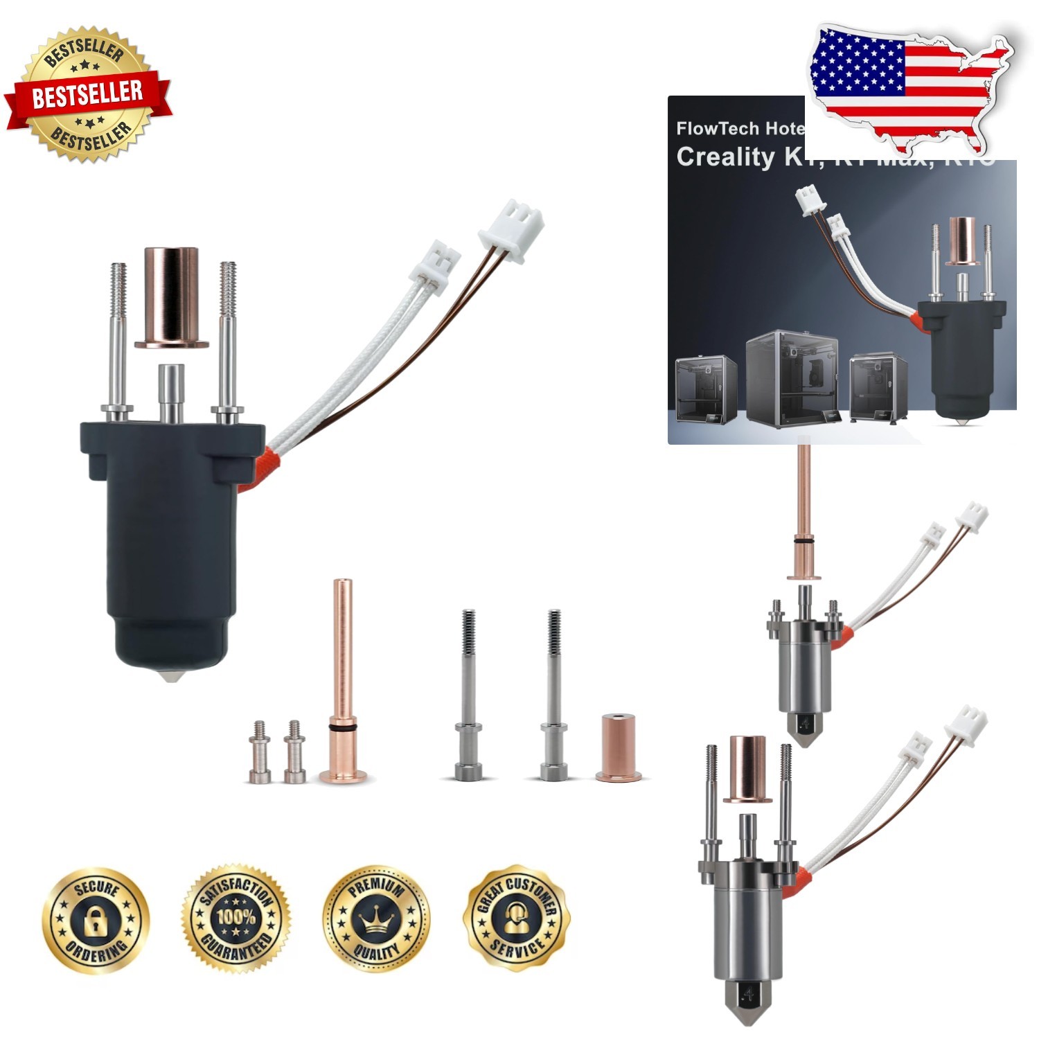 Micro Swiss FlowTech Hotend: Creality K1 Series Leakproof Upgrade