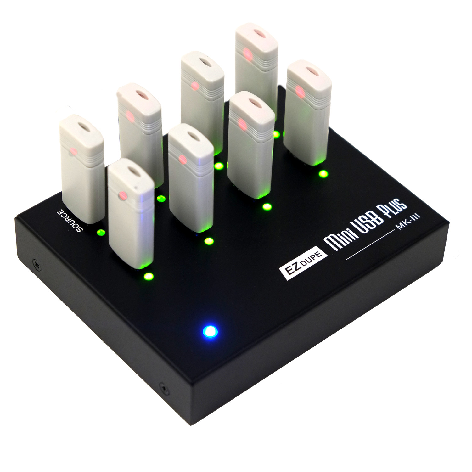 EZ Dupe 1 to 7 USB Duplicator - Multiple Flash Media Drive Clone Copier 45MB/Sec