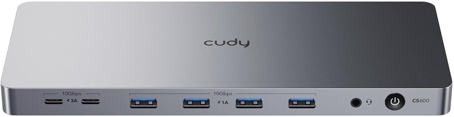 Cudy USB 3.2 Gen 2 Dual 4K 60Hz Display Docking Station, Up to 2 Monitor Display