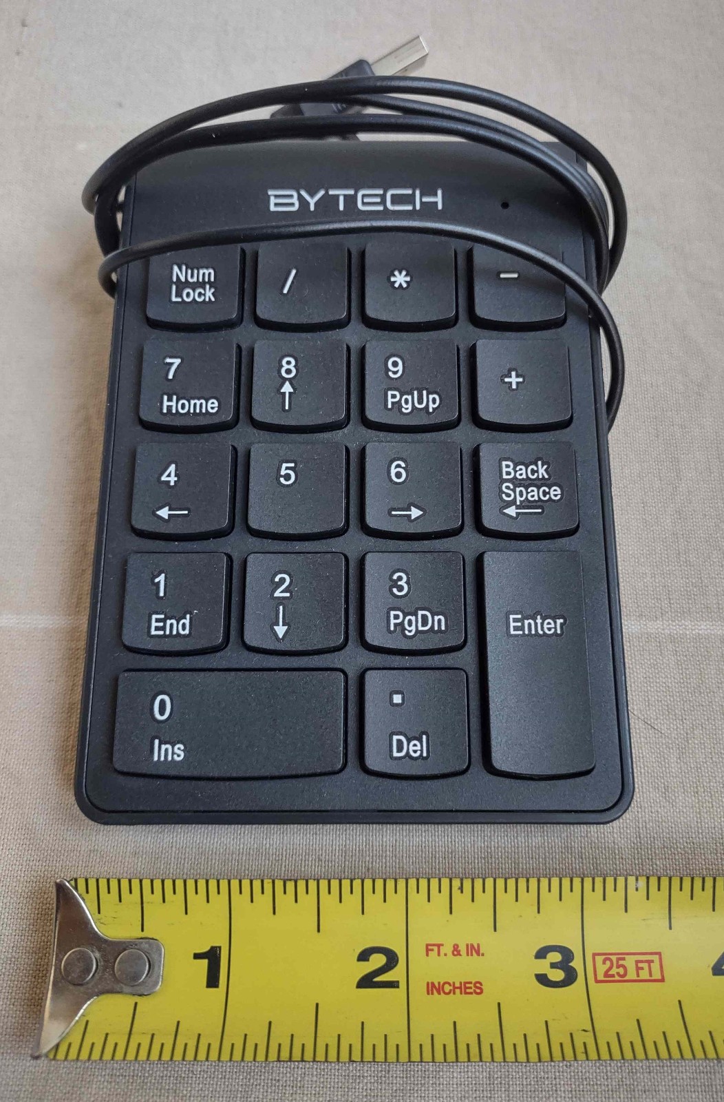 Ultra-Slim Wired Numeric Keypad - Portable 10-Key USB Number Pad for Laptop & PC