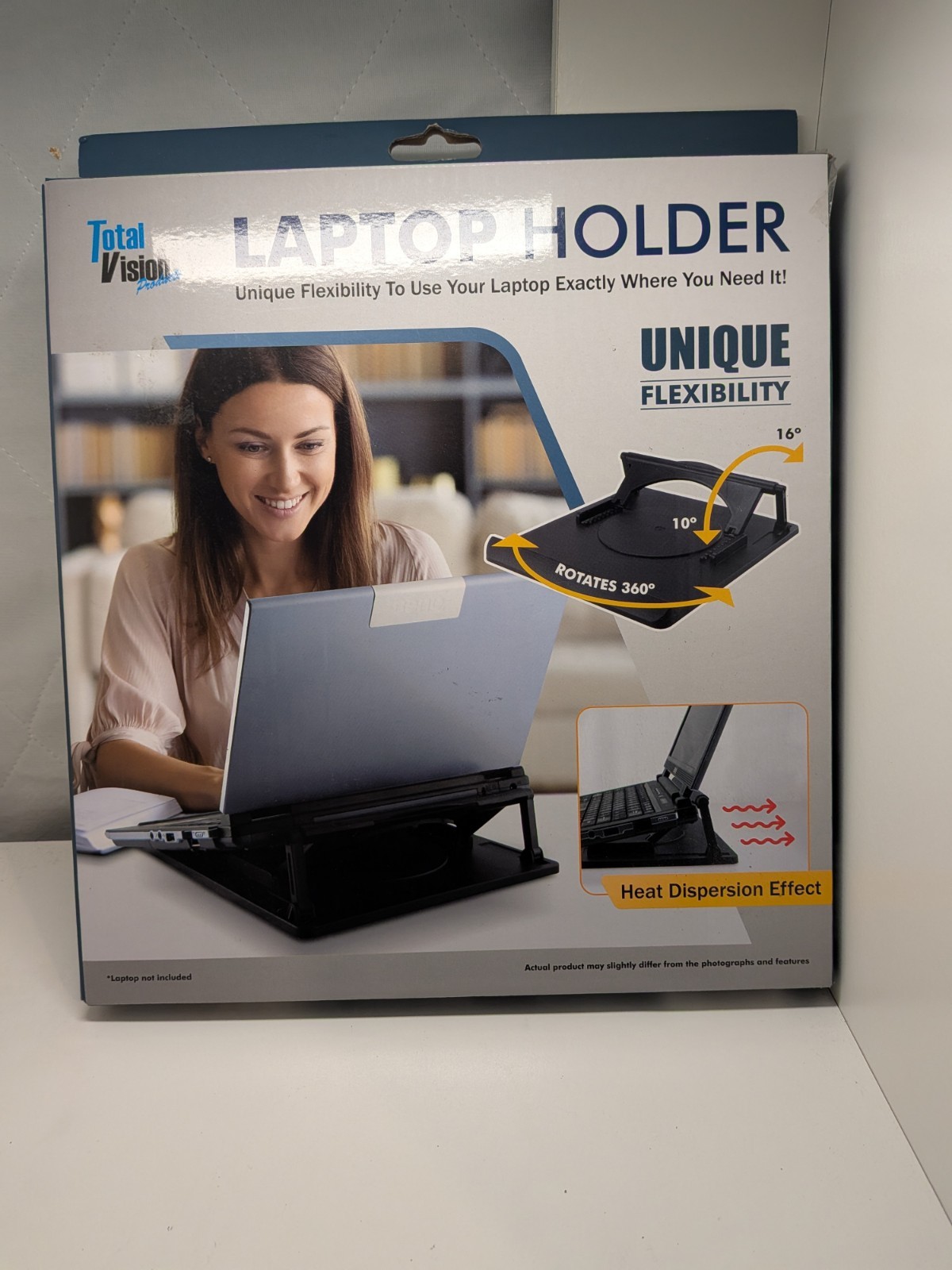 Total Vision 360 D. Rotating / 10- 16 Degree Angle Adjusting Laptop Holder