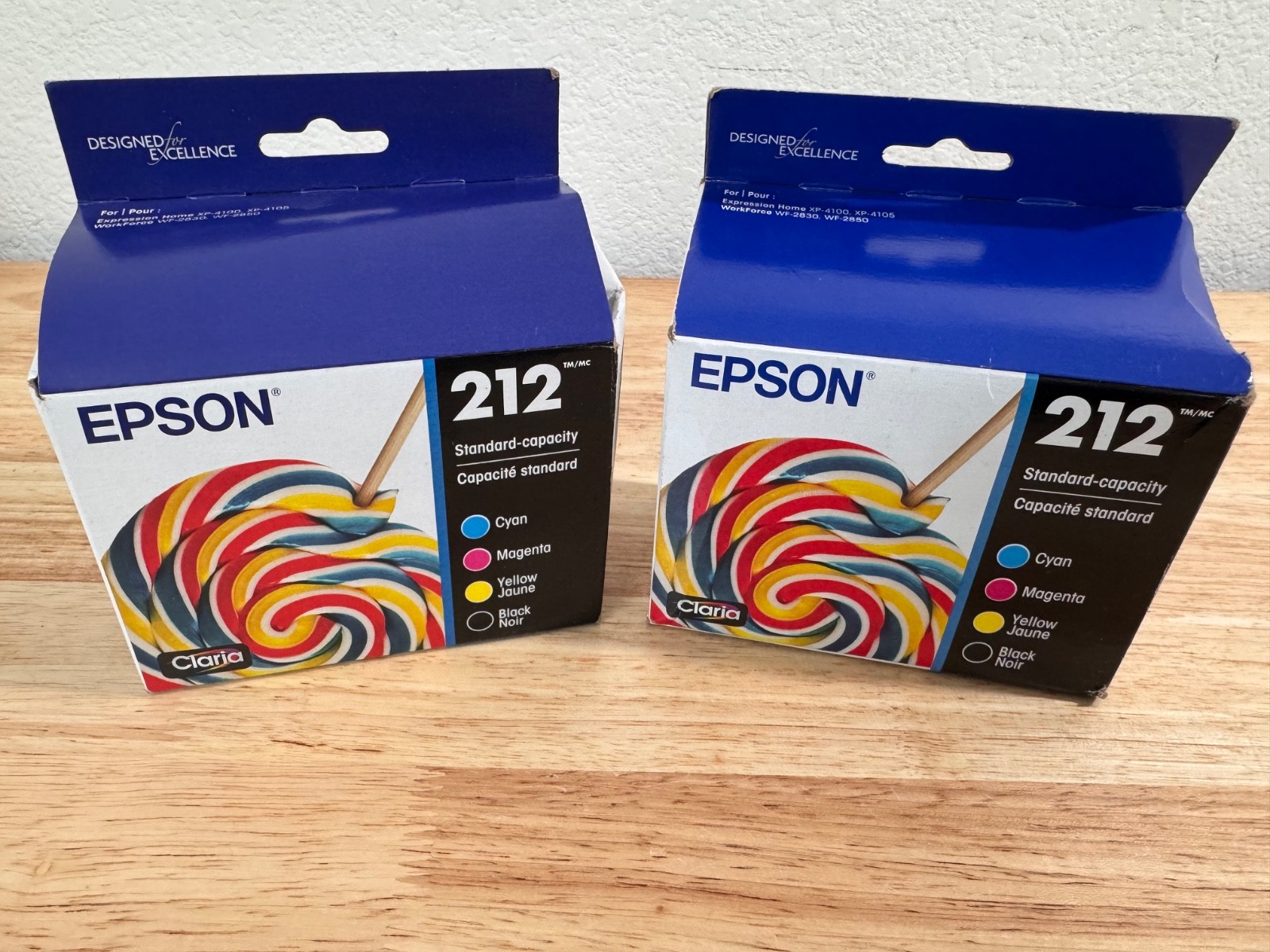 Genuine Epson 212 Standard Ink Cartridge Cyan Magenta Yellow Black (EXP 2027)