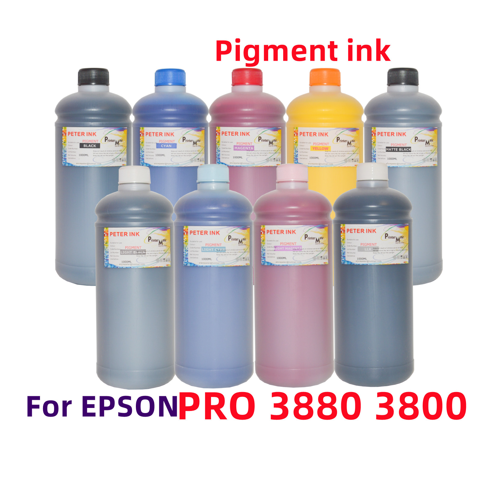 9X1LITER Premium Pigment refill ink for Stylus Pro 3880 3800 Printer *