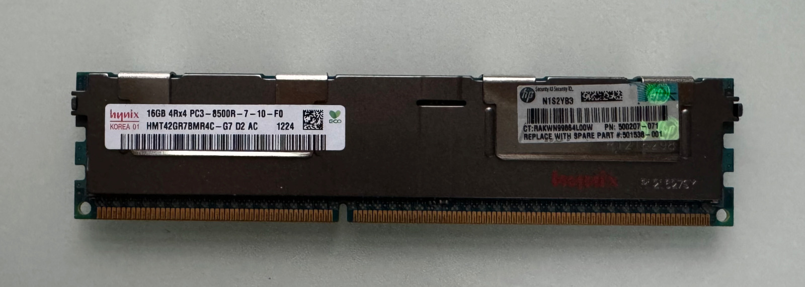SERVER RAM - HYNIX *LOT OF 24* 16GB 4RX4 PC3 - 8500R HMT42GR7BMR4C-G7