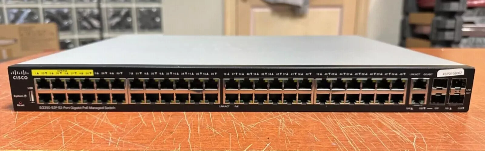 Cisco SG350-52P-K9 52-Port PoE Stackable Managed Switch