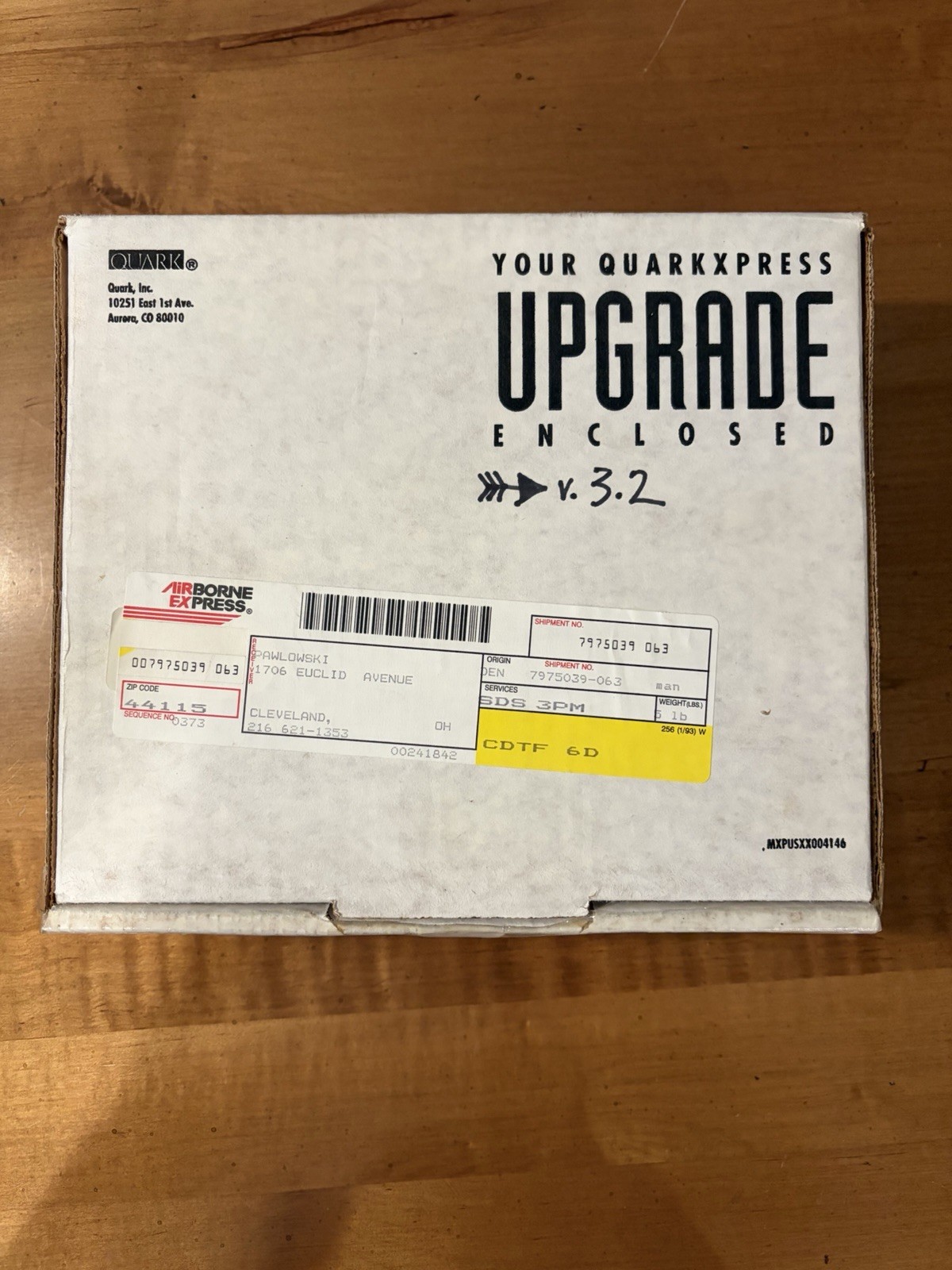 QuarkXPress 3.2 Upgrade Macintosh Vintage Software 5 Floppy Disks Manuals Box