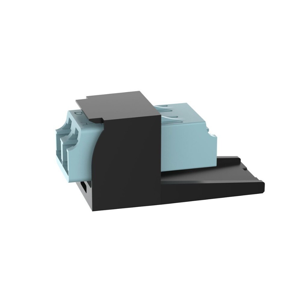 Panduit CMDSAQLCZBL Aqua LC Duplex Fiber Optic Adapter Black Module