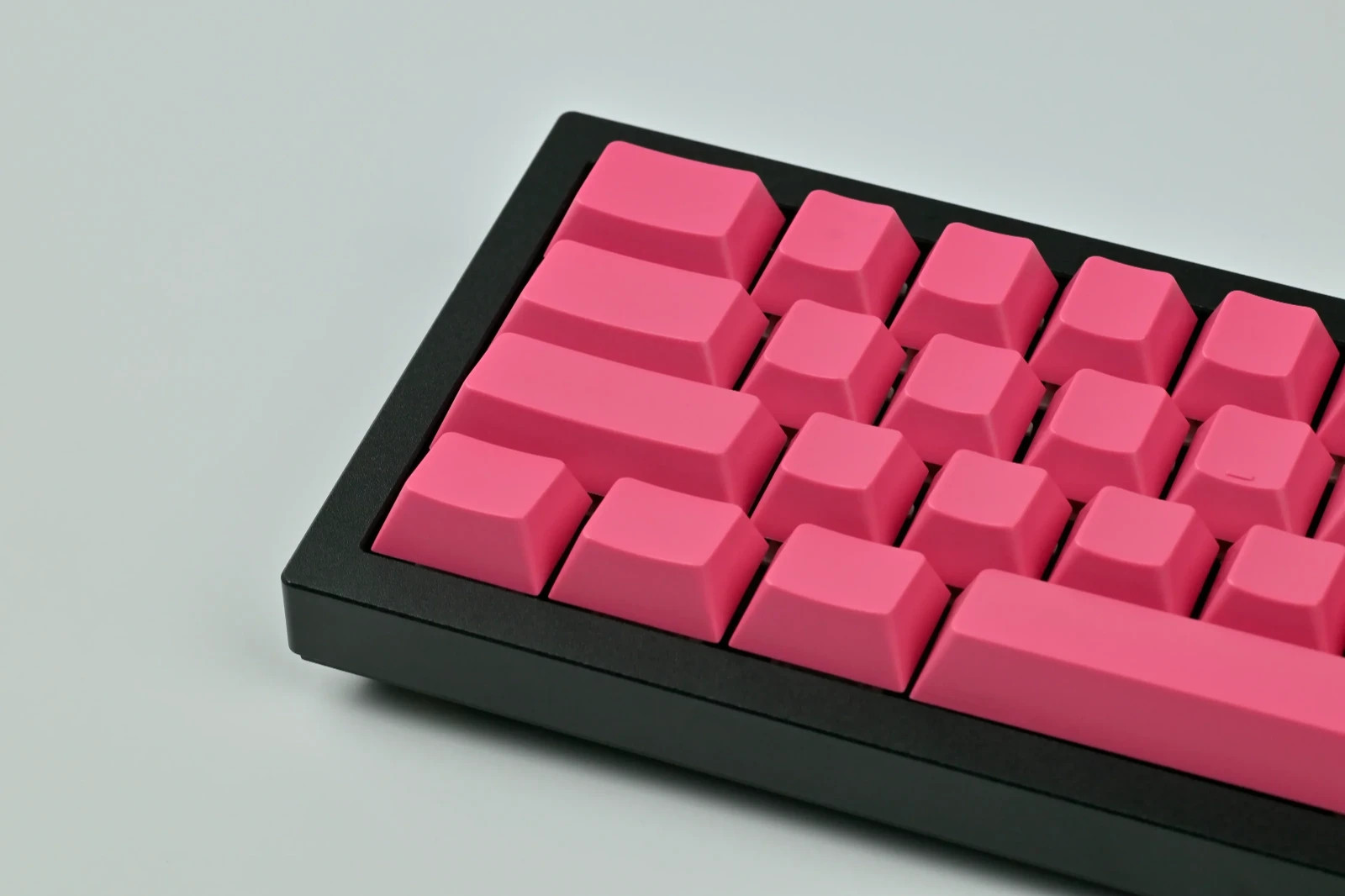 ABS Cherry Profile Blank Keycaps Magenta Keyreative Full Set ISO and ANSI