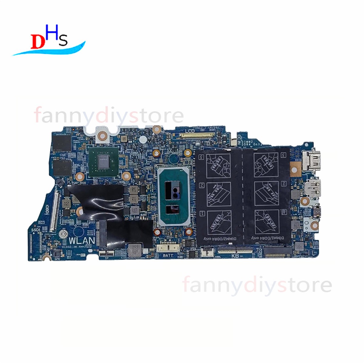 0H2F8K  For Dell Vostro 5401 5501 Motherboard 19862-1 i7-1165G7 MX350 2GB H2F8K