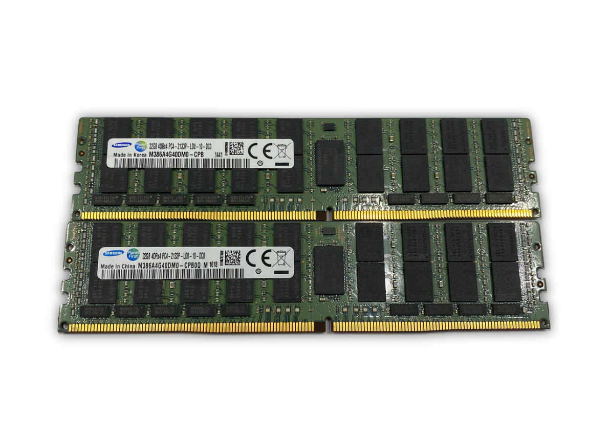 Samsung 64GB (2x32GB) DDR4 2133 LRDIMM ECC Server Ram 4DRX4 Memory M386A4G40DM0