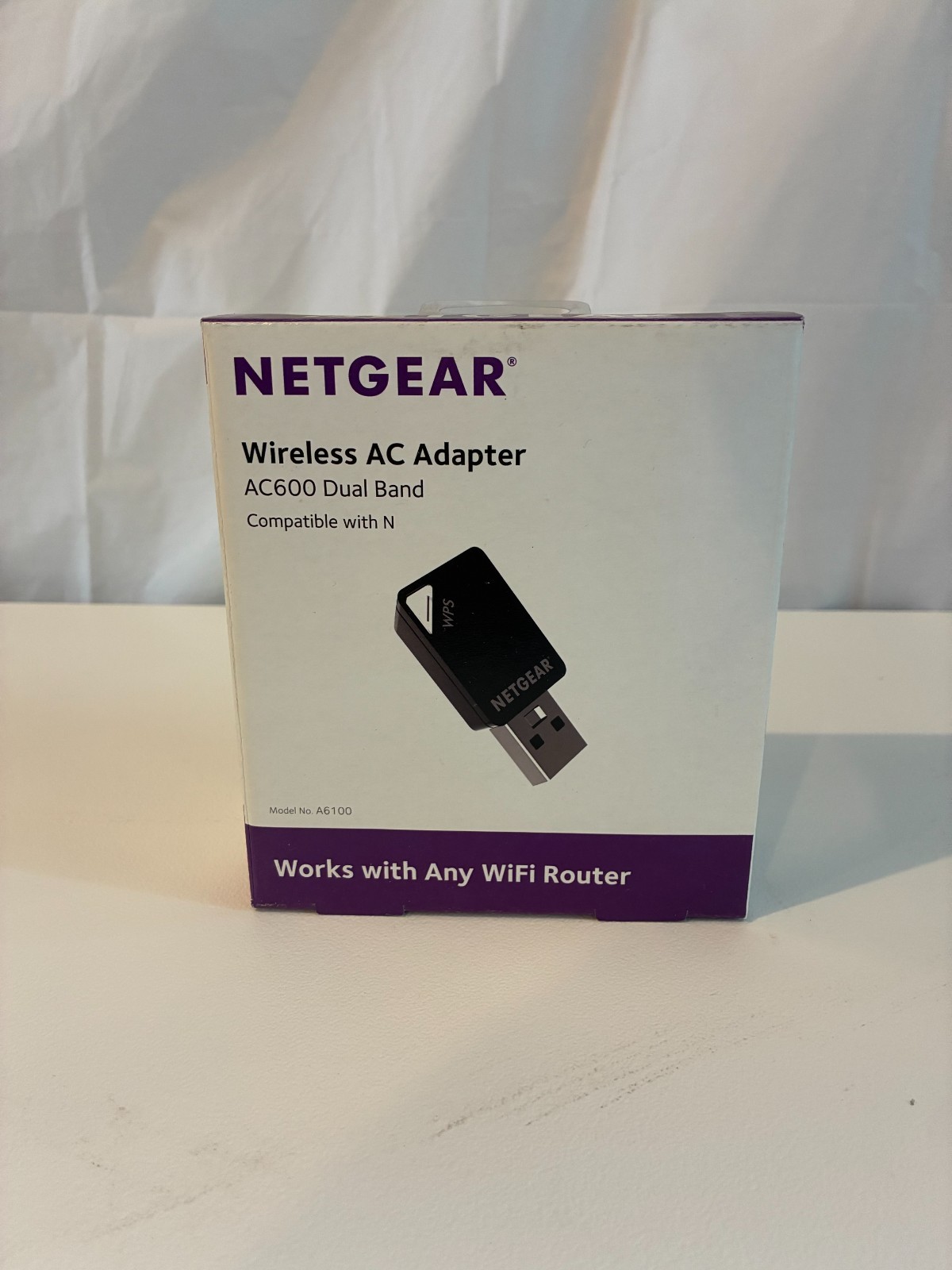 NEW IN BOX NETGEAR Wireless AC Adapter AC600 Dual Band
