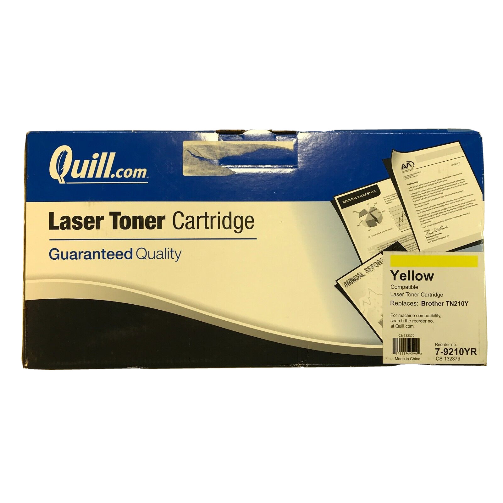 Quill Laser Toner Cartridge Yellow TN210Y Compatible - NEW Open Box