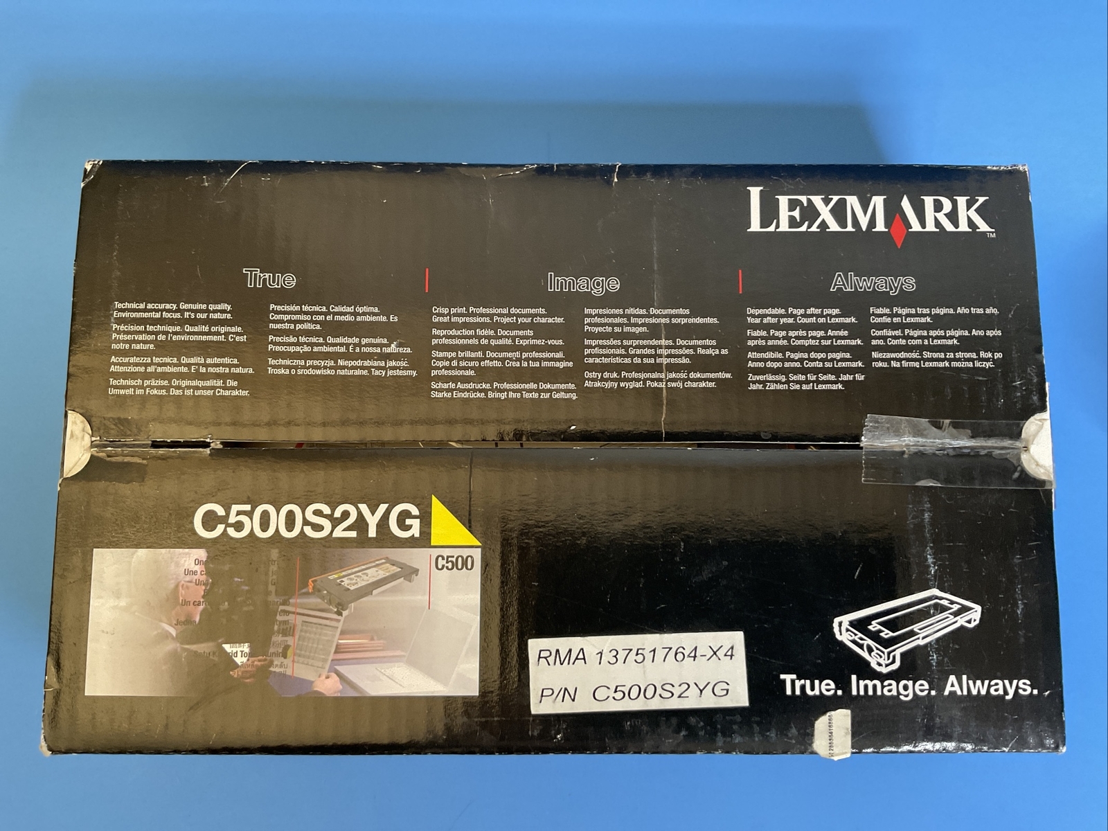 Lexmark C500S2YG Standard Yield Yellow Toner Cartridge Genuine