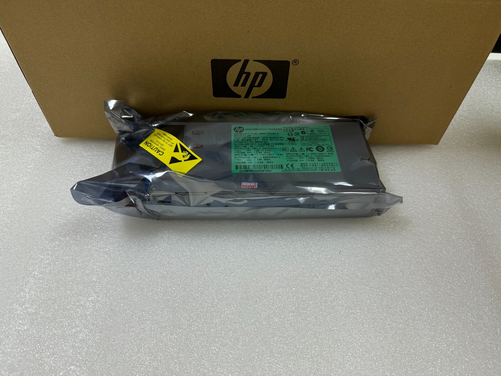 HP 660185-001 643956-101 643933-001 656364-B21 1200w Platinum Plus Hot Plug PSU