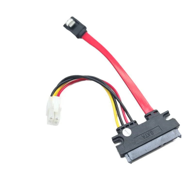 7+15 22P To SATA 4P Power Data Cable for HTPC HIN MINI ITX Hard Disk Copier 10cm
