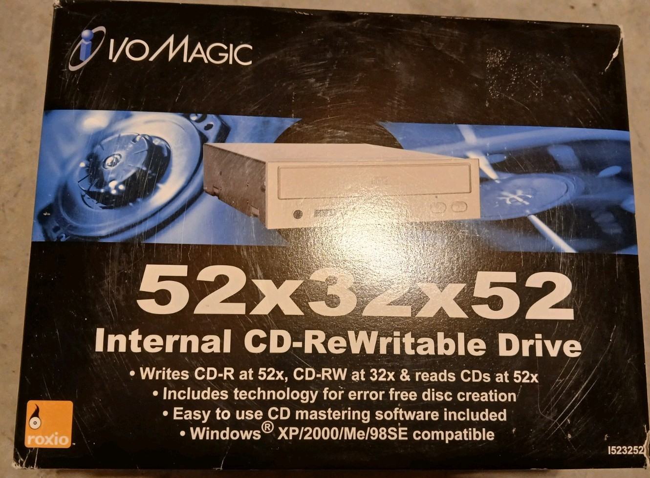Internal CD Rewritable Drive 52x32x52 I/o Magic New I523252