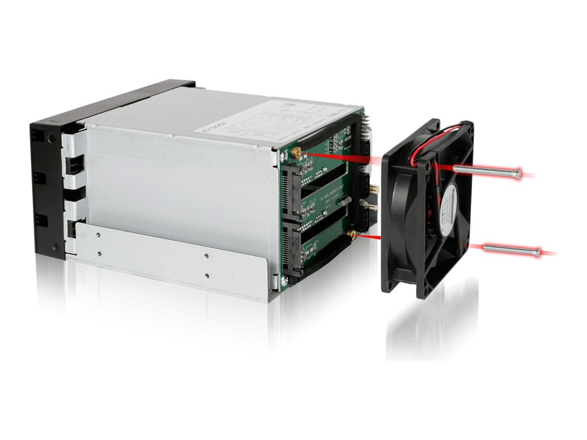 Icy Dock Backplane-Module MB153SP-B 3.5 Drive Enclosure 3.5" Fan Serial ATA