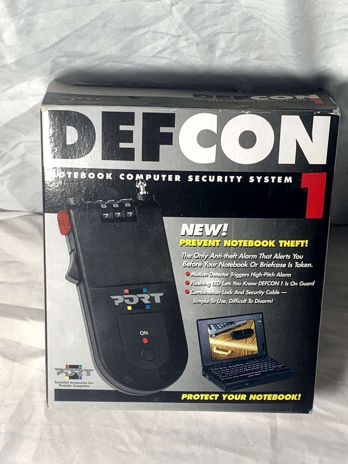 New/Sealed DEFCON 1 Notebook Computer Security System